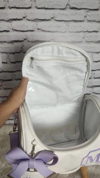 Frasqueira Térmica do Bebê Branca com Lilás