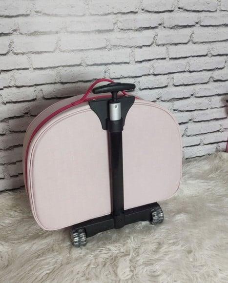 Kit Mala Maternidade Rodinhas e Mochila 2 em 1 Rosa e Pink
