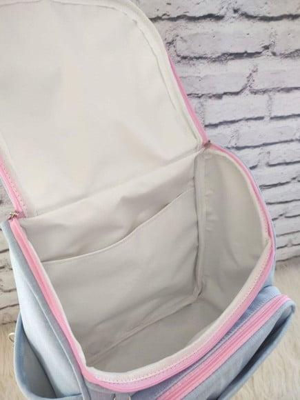 Kit Maternidade Bolsas no Linho Luxo Azul Bebê e Rosa Bebê