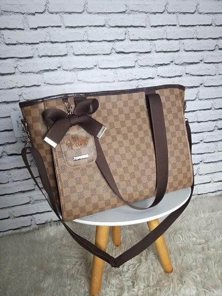 Kit Maternidade Marrom Mala e Bolsa da Mamãe ( Bolsa Chloe