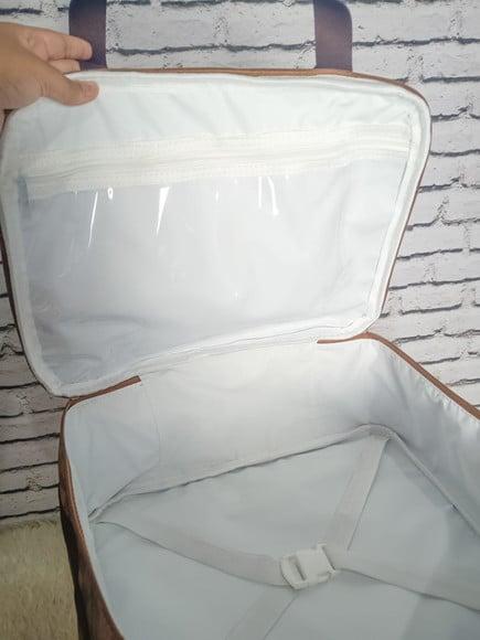 Kit Maternidade Marrom Mala e Bolsa da Mamãe ( Bolsa Chloe