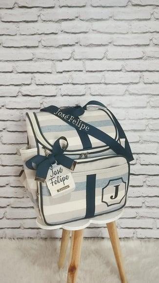 Kit Maternidade Personalizado ( Bolsa, Mochila e Trocador)
