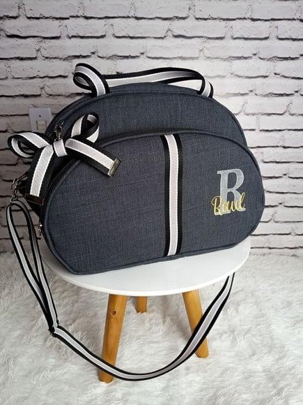 Kit Maternidade Personalizado Linho Luxo Preto
