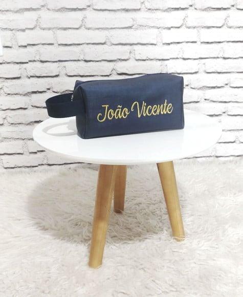 Kit Maternidade Saquinhos e Necessaire ( Sintético Azul