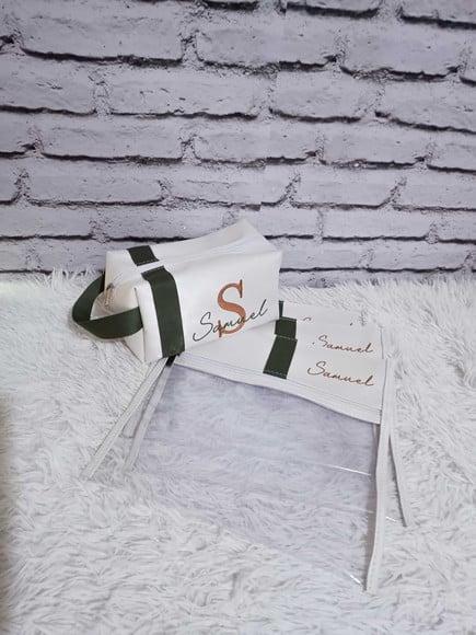 Kit Saquinhos + 1 Malinha Cristal m + Nécessaire Branco