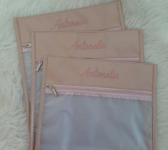 Kit Saquinhos Maternidade Personalizado ( Linho e Sintético)
