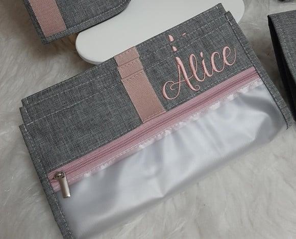 Kit Saquinhos Maternidade Personalizado ( Linho e Sintético)