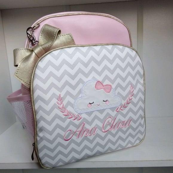Mochila Chuva De Bençãos (chevron E Nuvem)