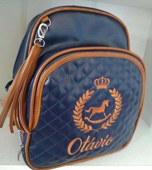 Mochila Maternidade Personalizada Cavalinho (coroa)