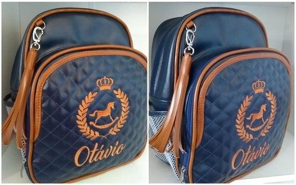 Mochila Maternidade Personalizada Cavalinho (coroa)