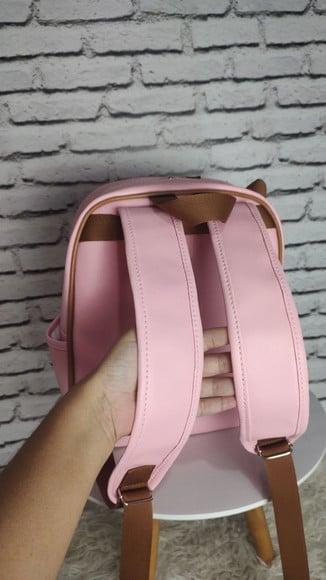 Mochila Maternidade Rosa Bebê e Caramelo Tema Princesa