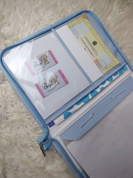 Pasta Gestante Porta Documentos c/ Zíper Outras Cores Disp