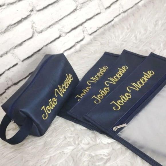Pedido Laura Kit Maternidade 4 Saquinhos e Necessaire