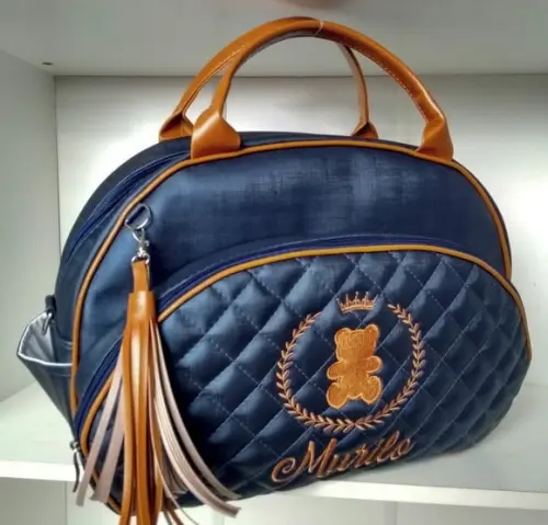 Bolsa Maternidade Grande Ursinho Azul Marinho