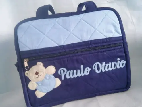Bolsa para bebê grande menino urso