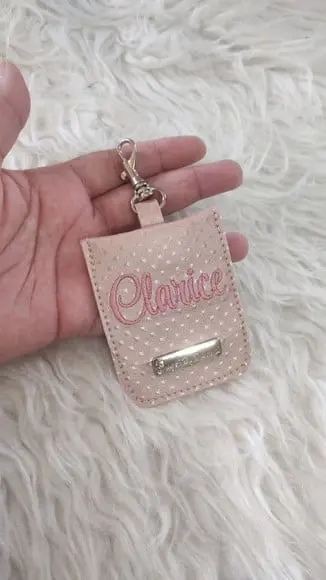 Chaveiro Bolsa Maternidade Tag Rose