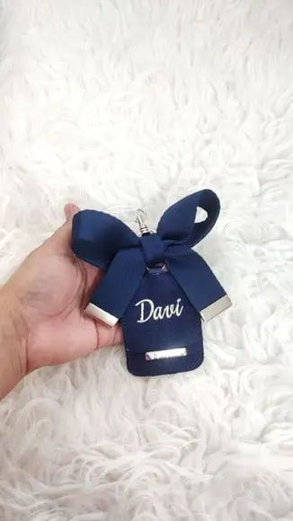 Chaveiro com Laço de Bolsa Maternidade com Tag