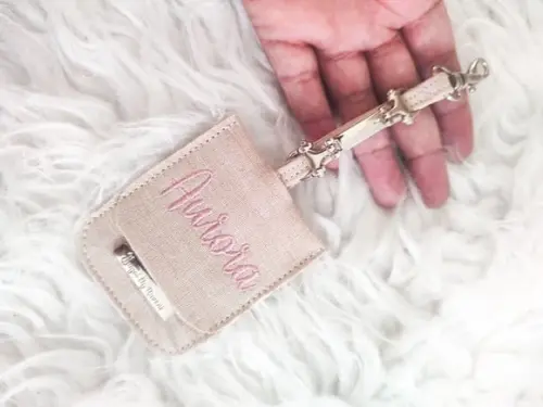 Chaveiro Rose Bolsa Maternidade (tag Birdao Personalizada)