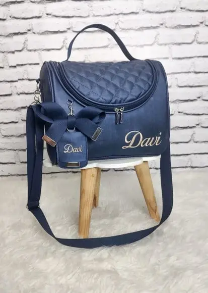 Frasqueira Térmica do Bebê Azul Marinho (bolsa Passeio Bebê)