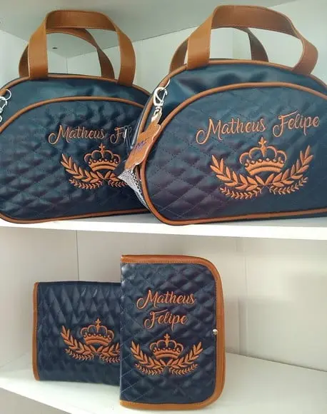 Kit bolsas maternidade Príncipe (Coroa)