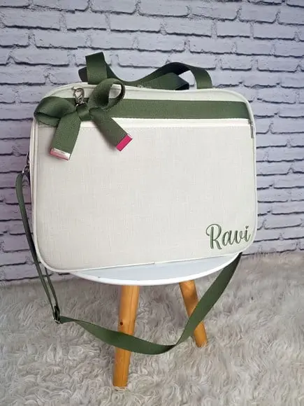 Kit Maternidade Coleção Linho Bege e Verde Raposinha