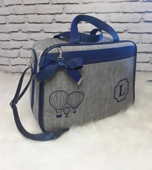 Kit Maternidade Coleção Linho Luxo + Necessaire de Brinde