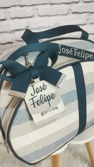 Kit Maternidade Personalizado ( Bolsa, Mochila e Trocador)