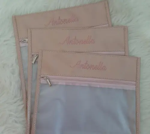 Kit Saquinhos Maternidade Personalizado ( Linho e Sintético)
