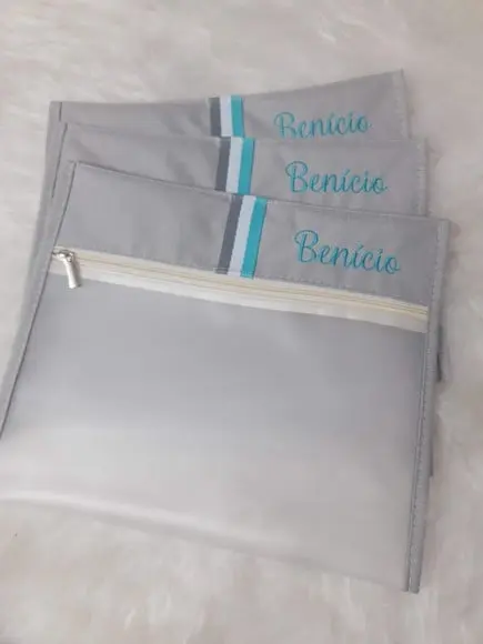 Kit Saquinhos Maternidade Personalizado ( Linho e Sintético)