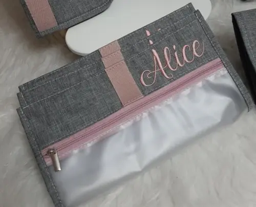 Kit Saquinhos Maternidade Personalizado ( Linho e Sintético)