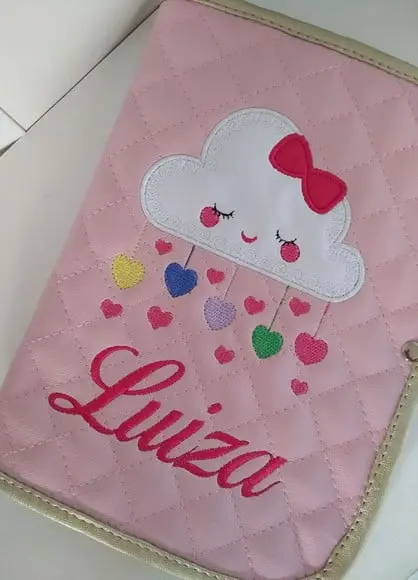 Mochila + Capinha de vacina Nuvem ( chuva de bençãos)