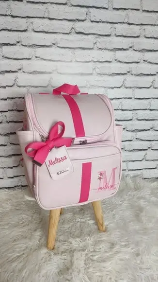 Mochila Maternidade 2 em 1 Rosa Bebê e Pink