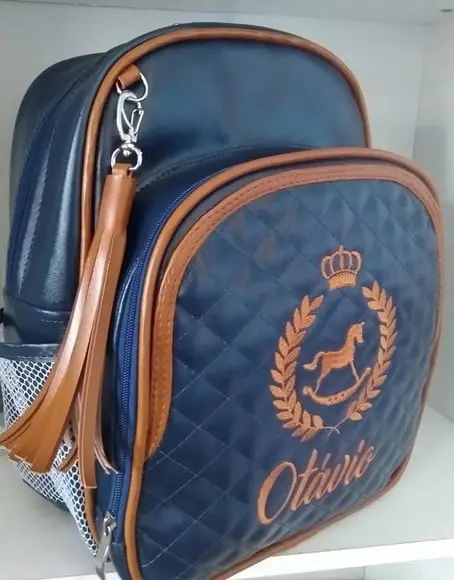 Mochila Maternidade Personalizada Cavalinho (coroa)