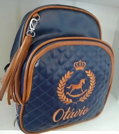 Mochila Maternidade Personalizada Cavalinho (coroa)