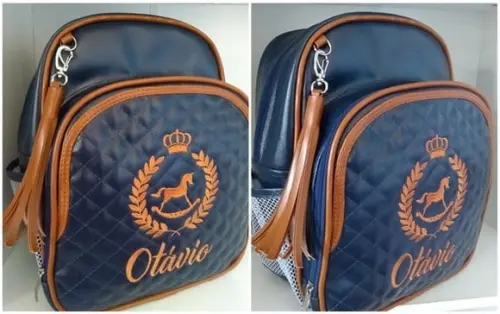 Mochila Maternidade Personalizada Cavalinho (coroa)