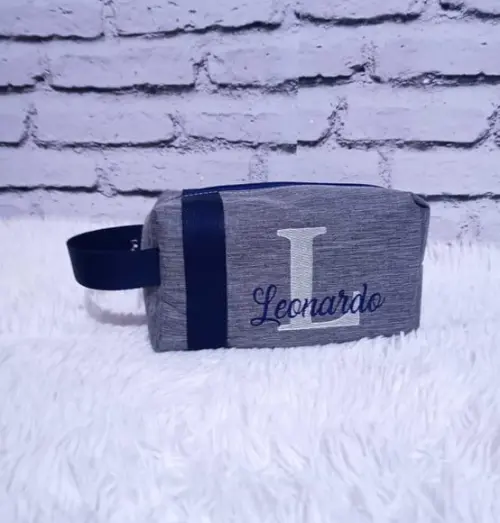 Organizadores Maternidade Personalizados Cinza Azul Caramelo