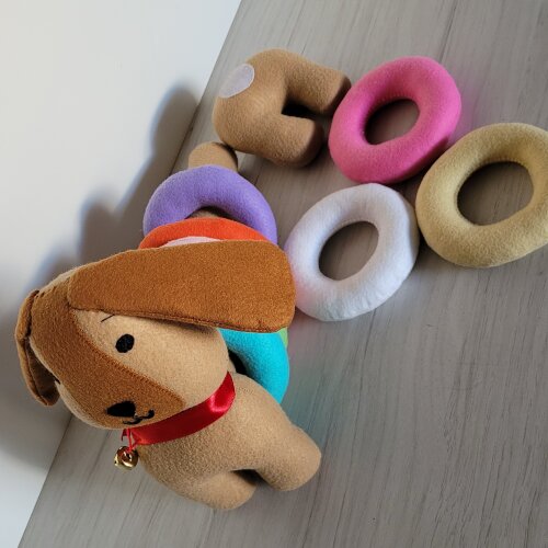 Cachorrinho de Argolas para Bebês