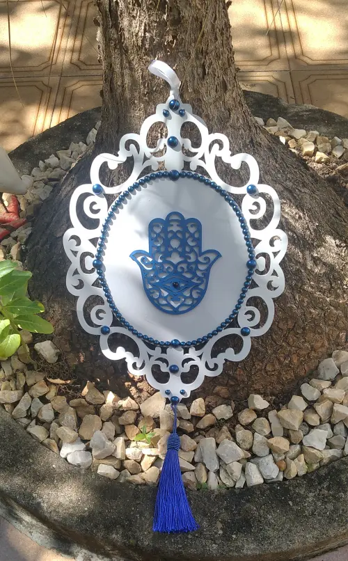 Placa Mão de Hansã ou Mão de Fátima