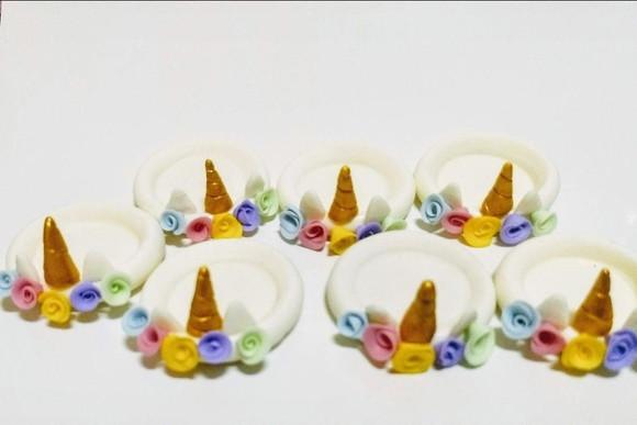 10 Porta Doce ou Aplique Unicórnio