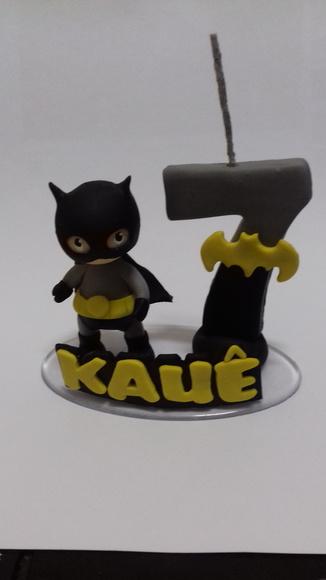 Vela de biscuit batman