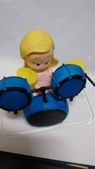 Topo de bolo baterista