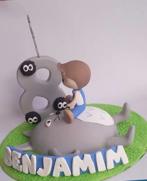 Topo de Bolo Totoro Me Ino