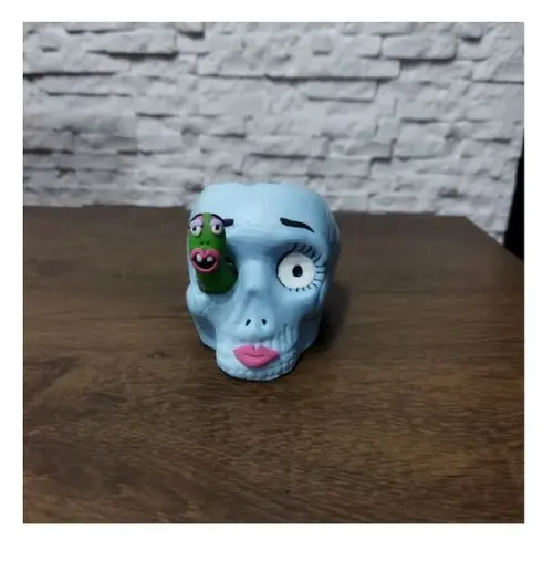 Caveira Em Gesso E Biscuit Noiva Cadaver