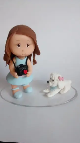 Topo de bolo fotógrafa