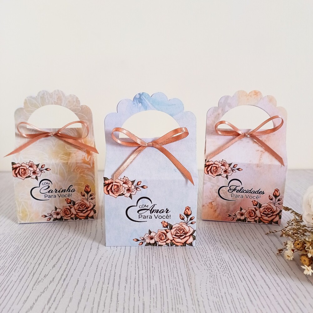 Kit 10 Caixas para 1 sabonete redondo Natura Vintage Floral Rosas