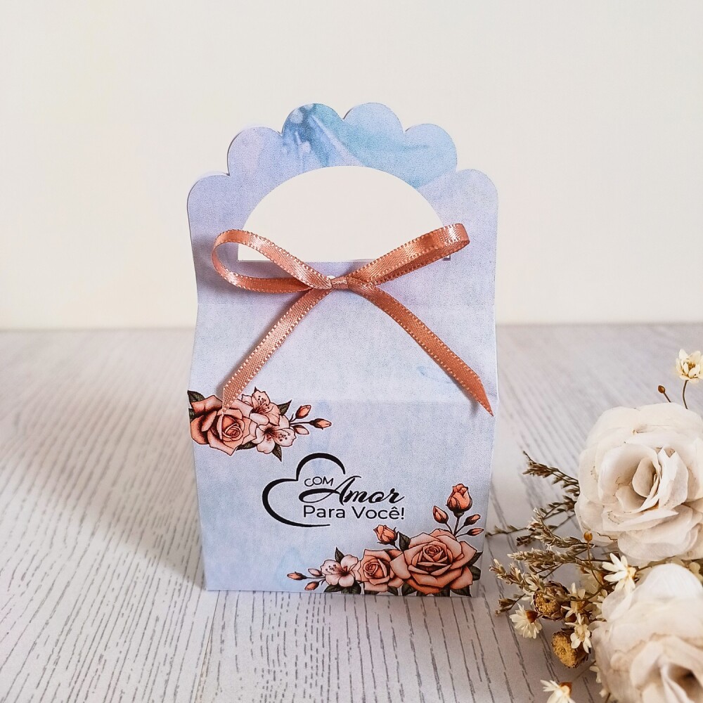 Kit 10 Caixas para 1 sabonete redondo Natura Vintage Floral Rosas