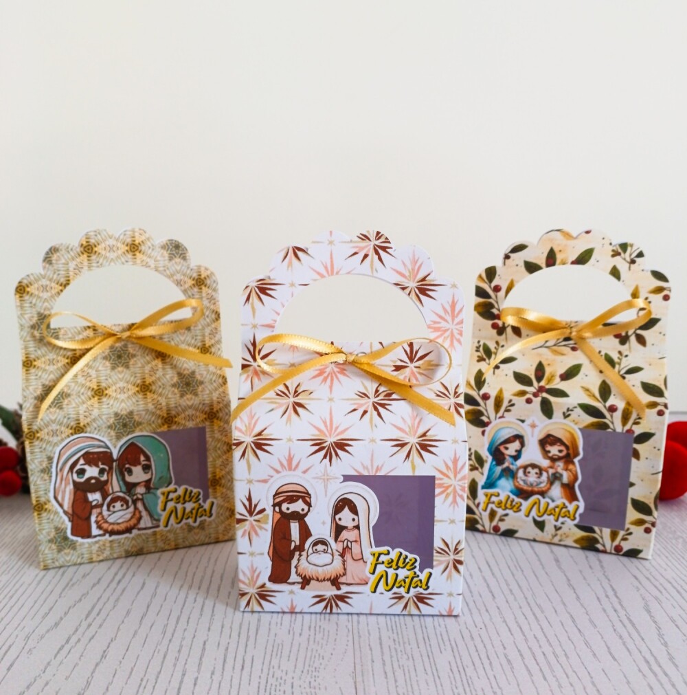 Kit 10 Caixas para 1 sabonete redondo Natal Cristão Jesus