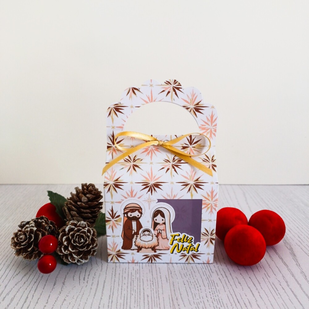 Kit 10 Caixas para 1 sabonete redondo Natal Cristão Jesus