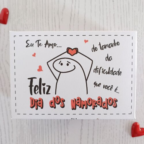 10 Caixas para 6 doces dia dos namorados Flork desmontada em pape