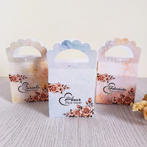 Kit 10 Caixas para 1 sabonete redondo Natura Vintage Floral Rosas